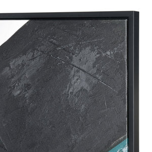Atlas Pierce Modern Geometric Wall Art - Bold Textured Design with Black Frame for Contemporary Spaces WA11121-01