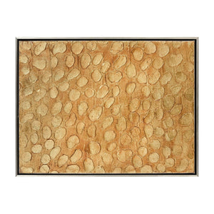 Atlas Prowess Luxe Framed Wall Art - Hand-Painted Acrylic Animal Print in Gold for Elegant Interiors WA11123-02