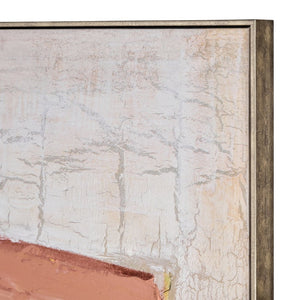 Atlas Rally Elegant Abstract Framed Wall Art - Soft Feminine Geometry in Pastel Colors for Modern Spaces WA11124-01