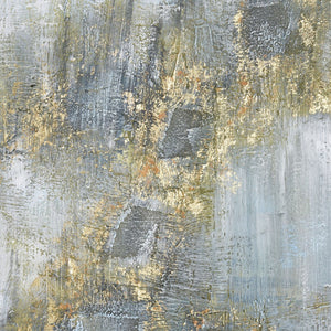 Atlas Remembered Gold Wall Art - Hand-Painted Acrylic Abstract with Luxe Gold Leaf for Elegant Spaces WA11126-01
