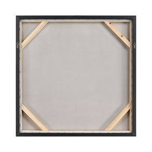 Atlas Remembrance Hand-Painted Canvas Wall Art - Serene Impressionist Design in Elegant Silver Frame WA11127-01