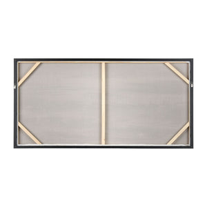 Atlas Renew Hand-Finished Abstract Waterscape Wall Art in Silver Frame – Perfect for Coastal Decor! WA11128-01