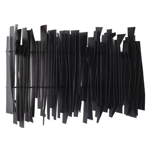 Atlas Ridge Dimensional Wall Art - Striking Midcentury Metal Panel for Modern Home Décor and Style WA11131-01