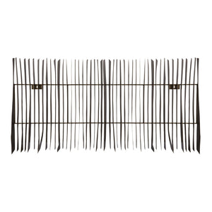 Atlas Ridge Dimensional Wall Art - Bold Geometric Brass Panel for Midcentury Modern Home Decor Style WA11132-01
