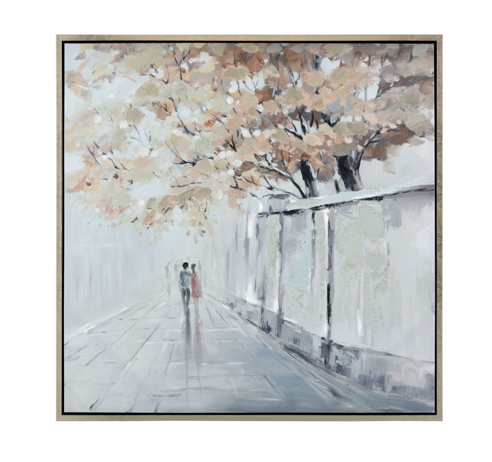Atlas Rue Ames Framed Wall Art - Minimalist Urban Scene in Soft Grays for Chic Home or Office Decor WA11134-01