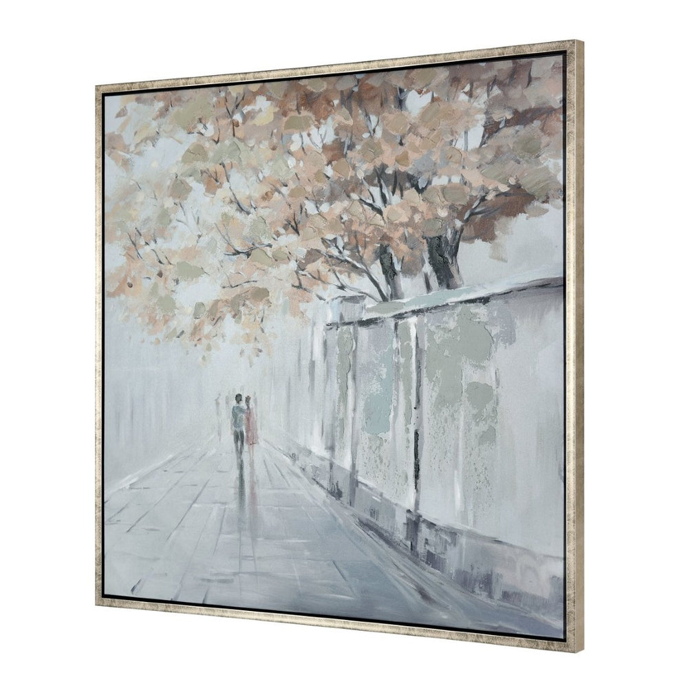 Atlas Rue Ames Framed Wall Art - Minimalist Urban Scene in Soft Grays for Chic Home or Office Decor WA11134-01
