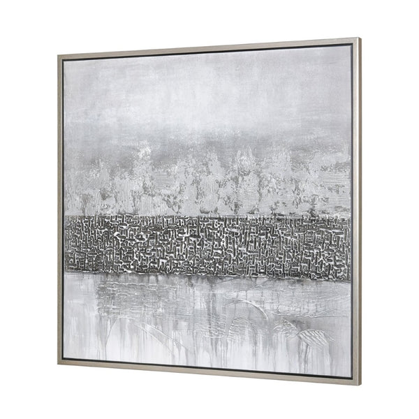 Atlas Simon Lane Contemporary Abstract Framed Wall Art in Muted Grays - Ready to Hang for Any Room WA11146-01