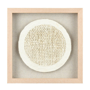 Atlas Simple Weave I Tactile Plaster Wall Art - Circular Neutral Decor for Modern & Rustic Spaces WA11147-01