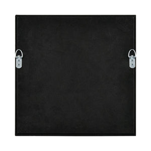Atlas Simple Weave II Textured Wall Art Panel - Elegant Plaster Relief in Natural Wood Frame, 14" Square WA11147-02