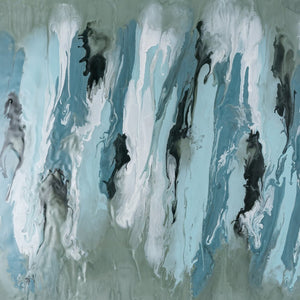 Atlas Spindrift Coastal Modern Wall Art Set of 3 - Serene Seafoam Green Metal Sculptures for Home Decor WA11150-01S