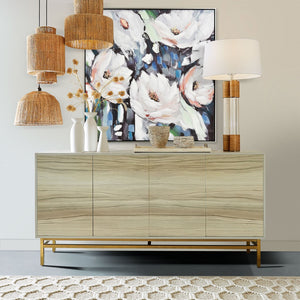 Atlas Spring Still Life Framed Wall Art - Elegant Botanical Decor with Hand-Painted Design for Your Home WA11151-01