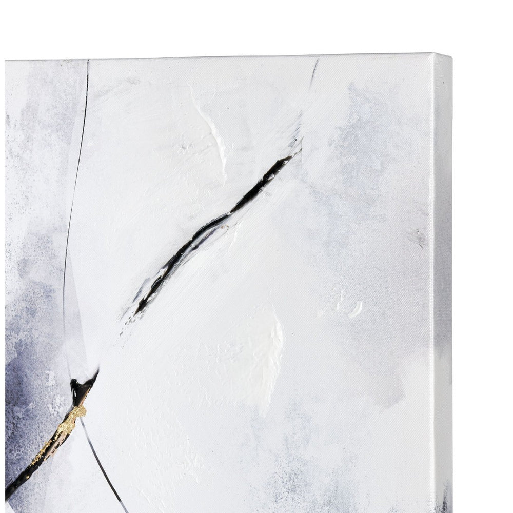 Atlas Strength II Wall Art - Contemporary Abstract Canvas with Gold Leaf Accents for Modern Spaces WA11153-02