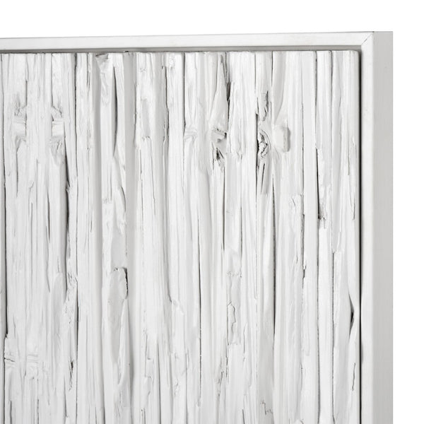 Atlas Stripe Wood I Modern Geometric Dimensional Wall Art with Metallic Accent for Contemporary Spaces WA11154-01