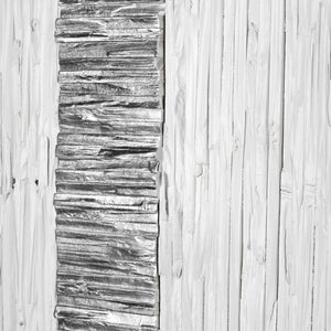 Atlas Stripe Wood I Modern Geometric Dimensional Wall Art with Metallic Accent for Contemporary Spaces WA11154-01