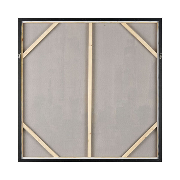 Atlas Symphony Urban Cityscape Wall Art - Textured Acrylic with Black Floating Frame for Modern Interiors WA11157-01