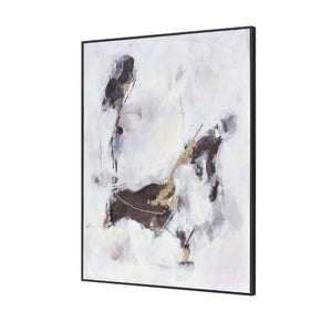 Atlas Tempest I Large-Scale Abstract Wall Art with Gold Accents – Modern Framed Decor for Elegant Spaces WA11158-01