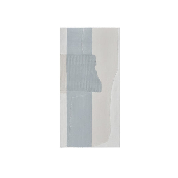 Atlas Tierra I Hand-Painted Abstract Wall Art - Tranquil Blue Canvas for Modern Coastal Decor WA11159-01