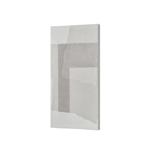 Atlas Tierra Hand-Painted Abstract Wall Art - Contemporary Gray Canvas for Modern Home Decor & Gallery Walls WA11159-02