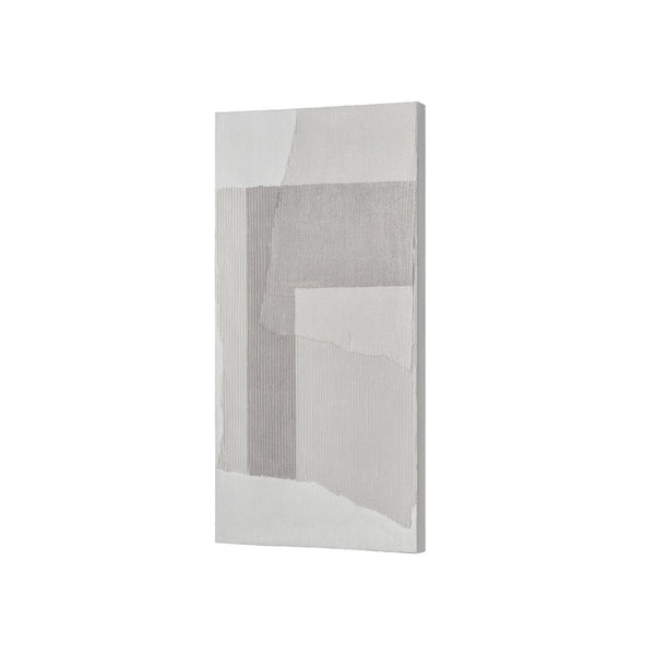 Atlas Tierra Hand-Painted Abstract Wall Art - Contemporary Gray Canvas for Modern Home Decor & Gallery Walls WA11159-02