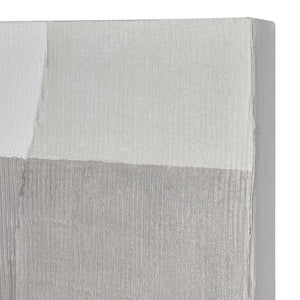 Atlas Tierra Hand-Painted Abstract Wall Art - Contemporary Gray Canvas for Modern Home Decor & Gallery Walls WA11159-02