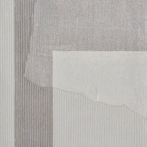 Atlas Tierra Hand-Painted Abstract Wall Art - Contemporary Gray Canvas for Modern Home Decor & Gallery Walls WA11159-02