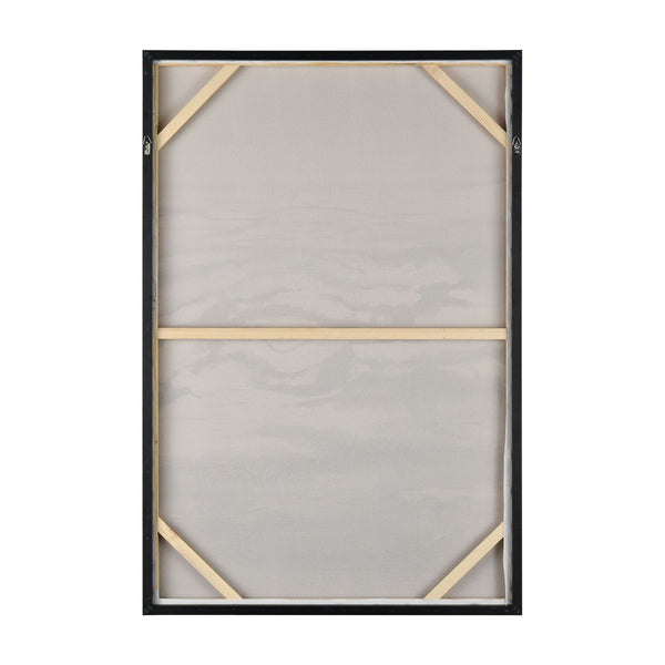 Atlas Tumult Hand-Finished Abstract Waterscape Wall Art – Modern Coastal Decor with Gold Accents WA11161-01