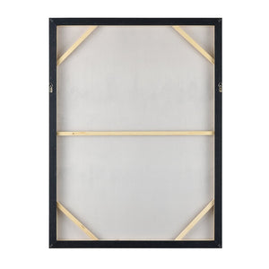 Atlas Turner Contemporary Abstract Wall Art in Silver and Blue, Ready to Hang for Elegant Home Décor WA11162-01