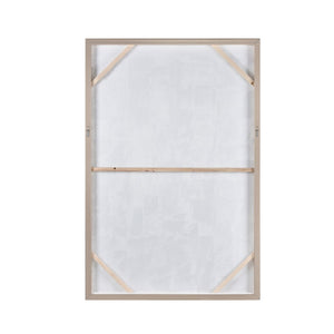 Atlas Varian Oversized Framed Wall Art in Serene Blue & White - Elegant Modern Abstract Canvas Decor WA11167-01