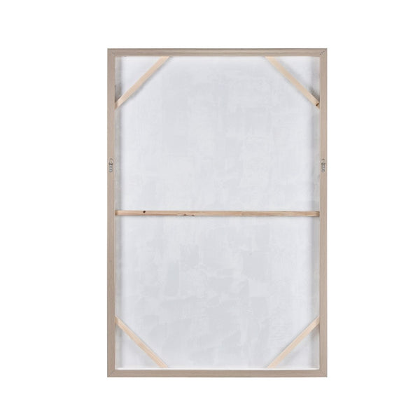 Atlas Varian Oversized Framed Wall Art in Serene Blue & White - Elegant Modern Abstract Canvas Decor WA11167-01