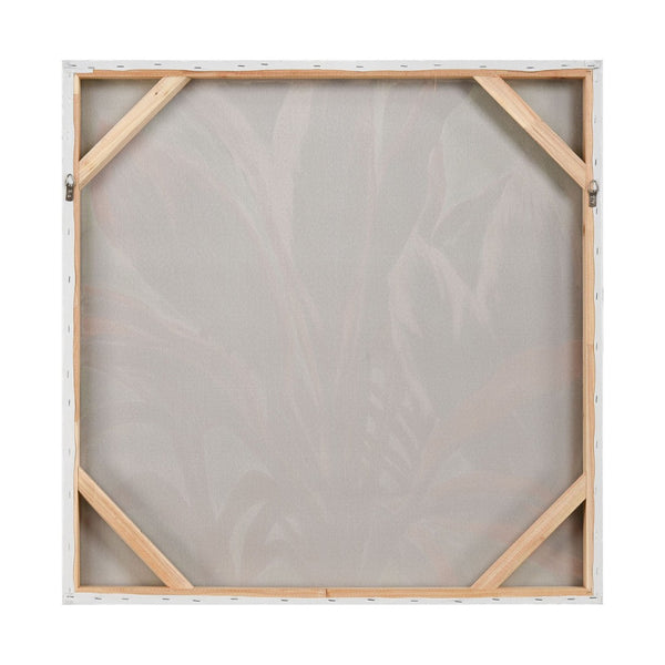 Atlas Variegate Hand-Painted Acrylic Canvas Wall Art - Modern Botanical Design with Soft Green & Pink Hues WA11168-01