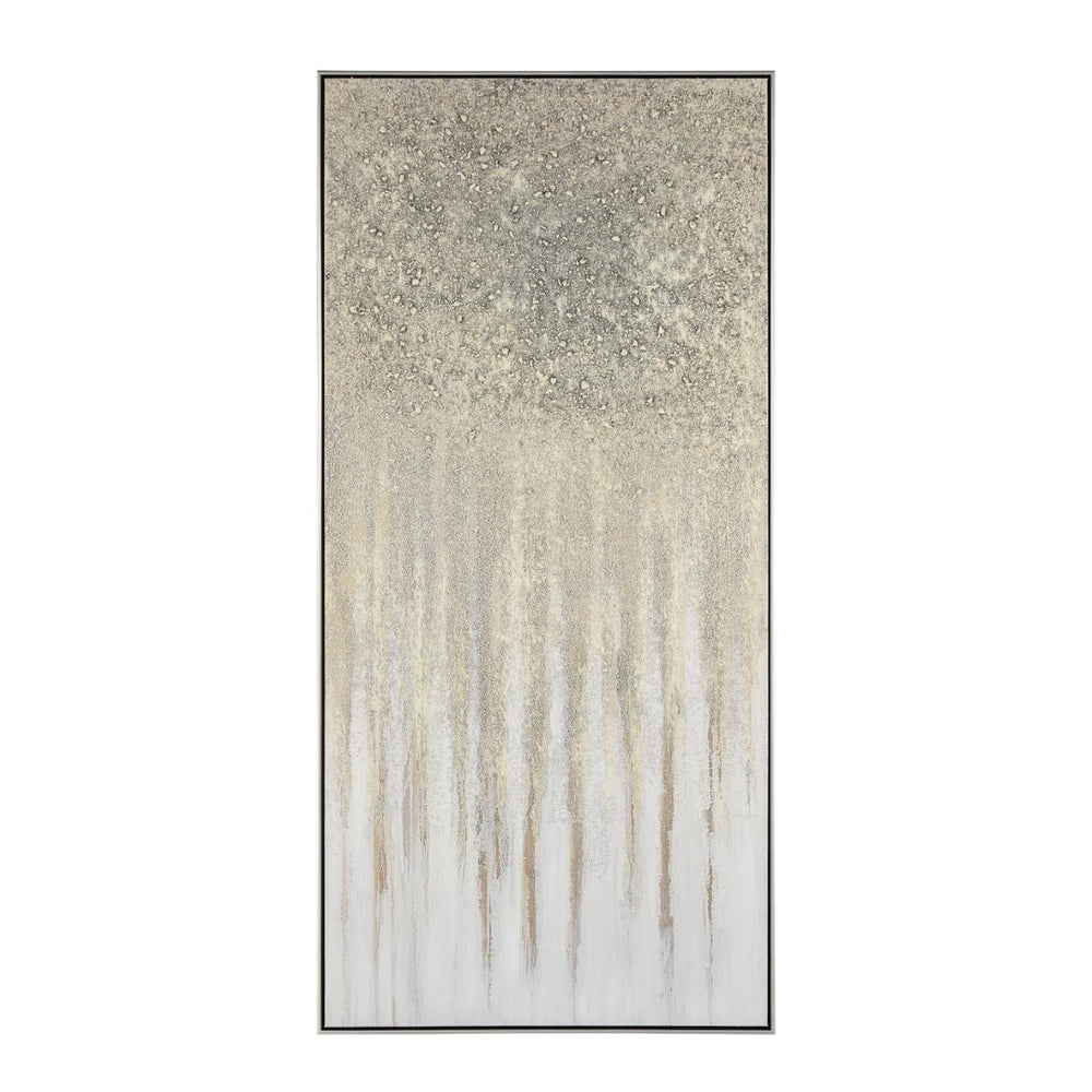 Atlas Vesper Abstract Wall Art in Earthy Tones - Elegant Framed Canvas for Modern Home Décor & Style WA11171-01