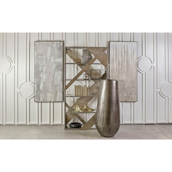 Atlas Vesper Abstract Wall Art in Earthy Tones - Elegant Framed Canvas for Modern Home Décor & Style WA11171-01