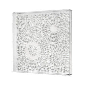 Atlas Viewpoint Striking Dimensional Wall Art - Contemporary Acrylic Sculpture with White Toy Soldiers WA11172-01