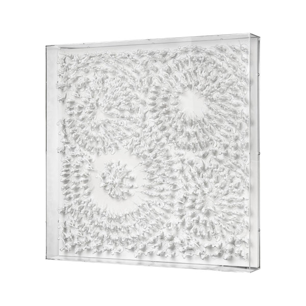 Atlas Viewpoint Striking Dimensional Wall Art - Contemporary Acrylic Sculpture with White Toy Soldiers WA11172-01