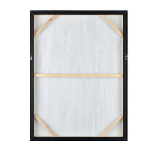 Atlas Waller Modern Abstract Wall Art - Teal & Blue Vertical Stripes with Gold Accents, Ready to Hang WA11174-01