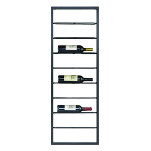Atlas Wavertree Wine Rack - Modern Wall-Mounted Storage for 8 Bottles, Perfect for Stylish Home Bars Horizontal Black WA11177-01