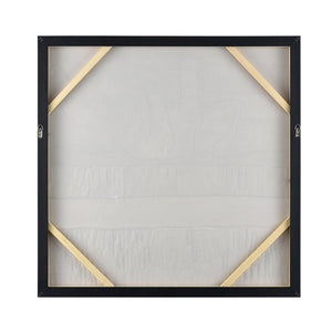 Atlas Weber Lake Framed Wall Art - Modern Abstract Piece with Silver Accents for Contemporary Elegance WA11178-01