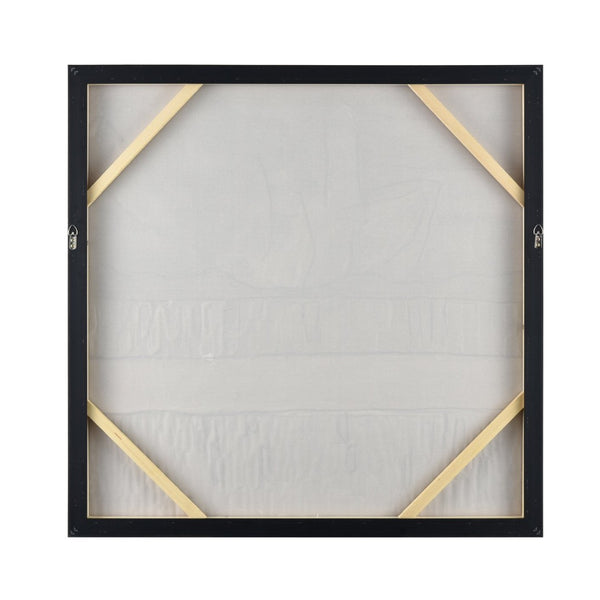 Atlas Weber Lake Framed Wall Art - Modern Abstract Piece with Silver Accents for Contemporary Elegance WA11178-01