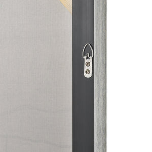 Atlas Weber Lake Framed Wall Art - Modern Abstract Piece with Silver Accents for Contemporary Elegance WA11178-01