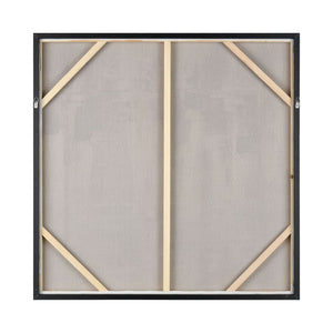 Atlas Weekend Serene Lakeside Framed Wall Art - Hand-Painted Acrylic with Silver Accents for Coastal Decor WA11179-01
