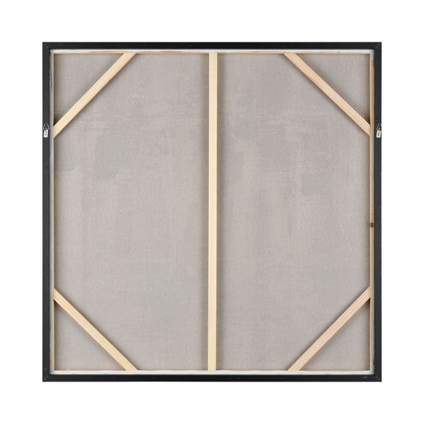 Atlas Weekend Serene Lakeside Framed Wall Art - Hand-Painted Acrylic with Silver Accents for Coastal Decor WA11179-01