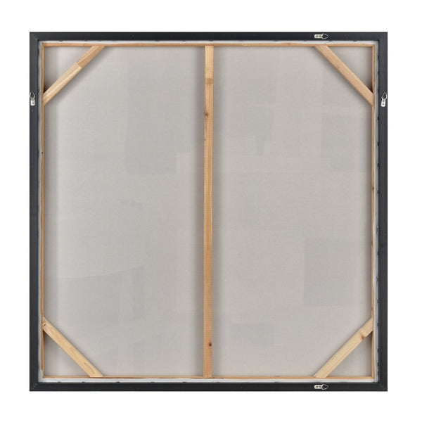 Atlas Whiten Textured Abstract Wall Art in Silver Frame – Modern Sculptural Design for Home Decor Whiten I Abstract Framed Wall Art WA11182-01