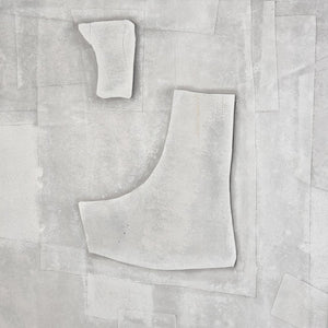 Atlas Whiten Textured Abstract Wall Art in Silver Frame – Modern Sculptural Design for Home Decor Whiten I Abstract Framed Wall Art WA11182-01