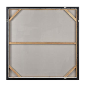 Atlas Whiten Textured Abstract Wall Art in Silver Frame – Modern Sculptural Design for Home Decor Whiten II Abstract Framed Wall Art WA11182-02