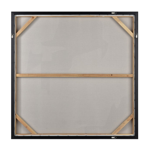 Atlas Whiten Textured Abstract Wall Art in Silver Frame – Modern Sculptural Design for Home Decor Whiten II Abstract Framed Wall Art WA11182-02