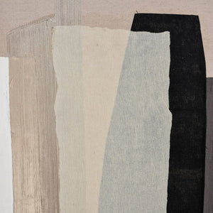 Atlas Woltz Abstract Wall Art – Modern Fabric Artwork with Metallic Accents for Sophisticated Interiors WA11186-01