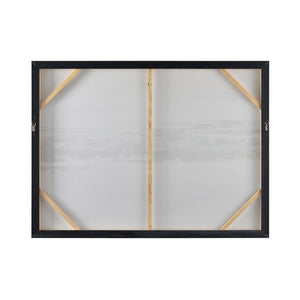 Atlas Yates Abstract Coastal Wall Art with Textured Gold Accents - Framed, Ready to Hang, 47.25" Wide WA11187-01