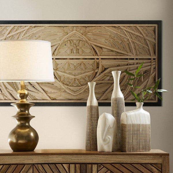 Atlas Yggdrasil Dimensional Wall Art - Bold Geometric Sculpture for Living Rooms & Offices, 47" Wide WA11188-01