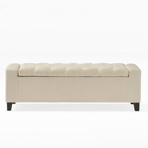English Elm Guernsey Tufted Storage Ottoman with Lift Top Hidden Compartment for Living Rooms 59336.00NVLT