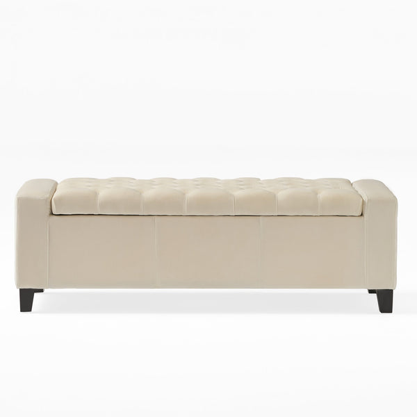English Elm Guernsey Tufted Storage Ottoman with Lift Top Hidden Compartment for Living Rooms 59336.00NVLT